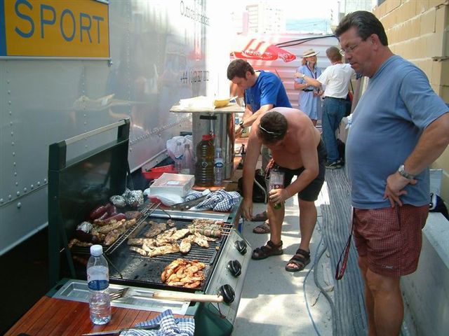 021 barbecue @ Coimbra before GB-Suisse